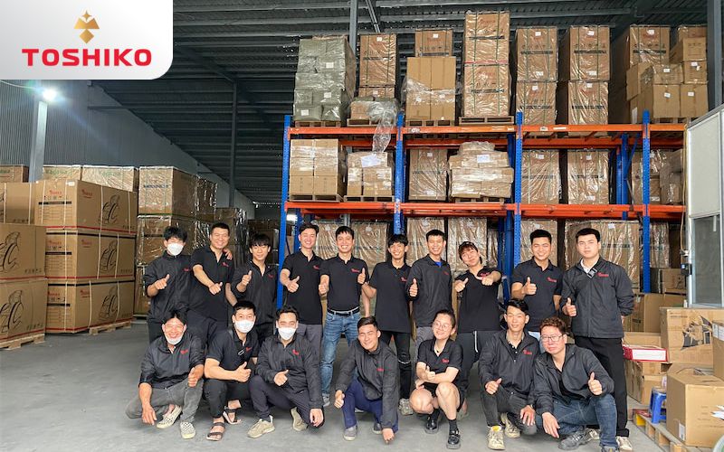 Đội ngũ nhân sự Toshiko chuyên nghiệp, luôn sẵn sàng hỗ trợ