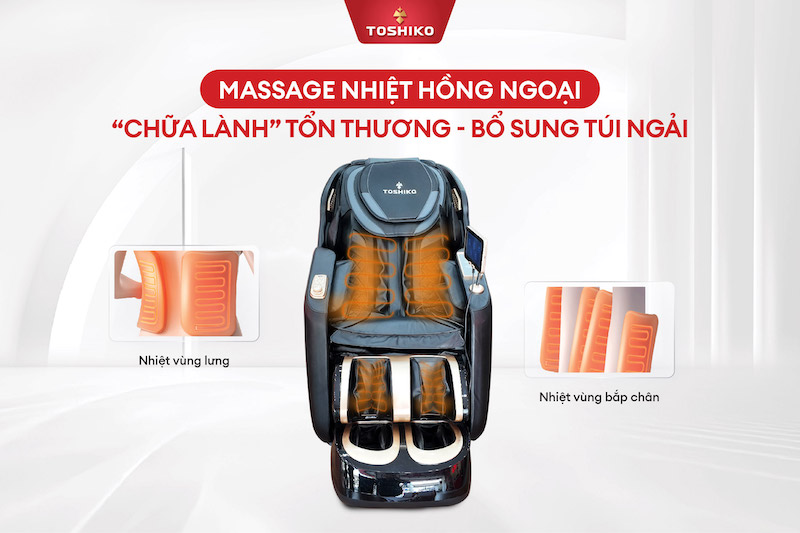 Ghế massage Toshiko T95 chữa lành các tổn thương