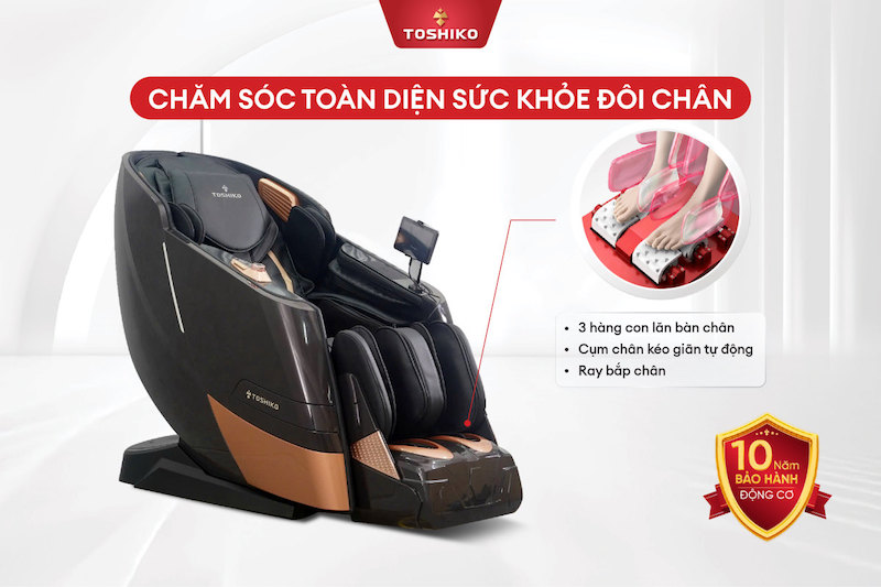 Ghế massage Toshiko T96 được nhiều khách hàng yêu thích
