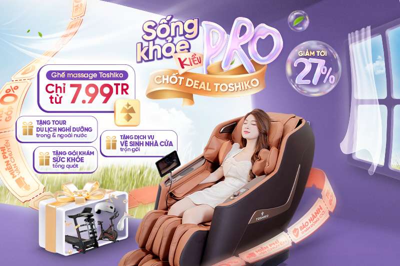 Mua ghế massage vào các dịp lễ giúp bạn nhận được nhiều quyền lợi hấp dẫn