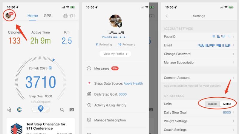 App chạy bộ đo bước chân đi bộ