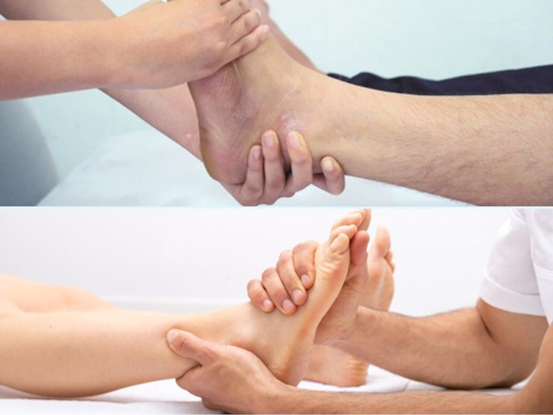Xoay cổ chân giúp trị nhức mỏi