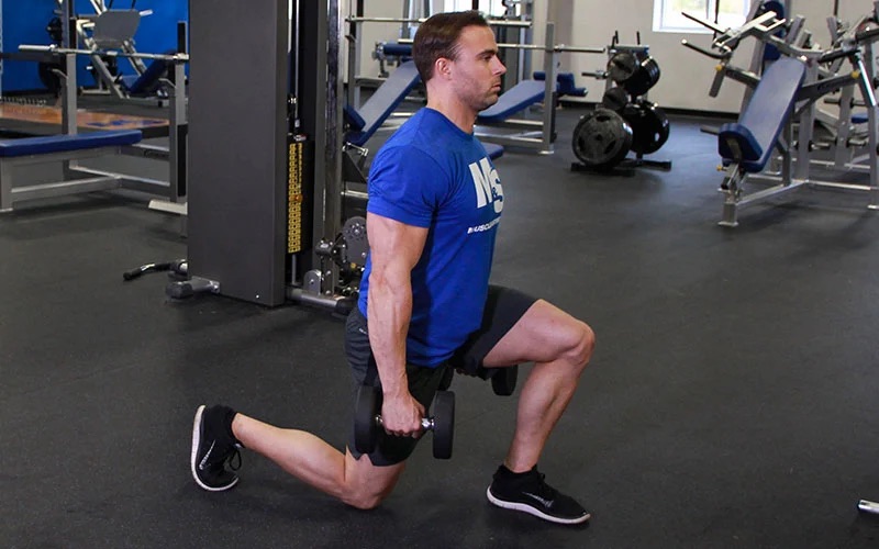 Bài tập Dumbbell Lunge