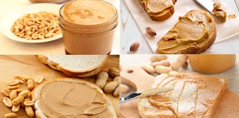 Bơ lạc ăn kèm bánh mì