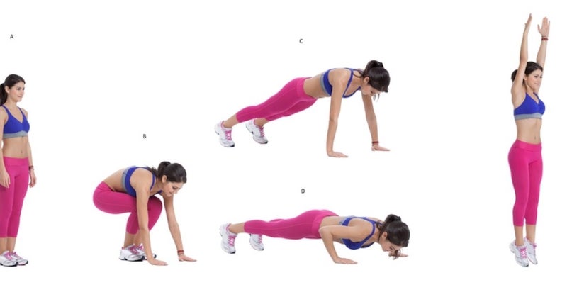 Rotational – Jump Burpee yêu cầu sự linh hoạt thông qua động tác xoay người