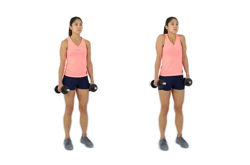 Shoulder Shrugs với các động tác nhún vai đơn giản