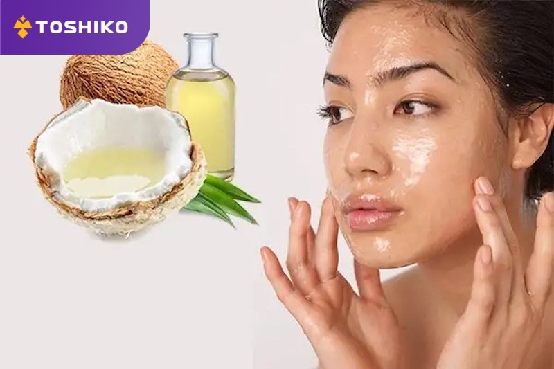 Cách dùng dầu dừa massage mặt xóa mờ nếp nhăn và giảm thâm mụn