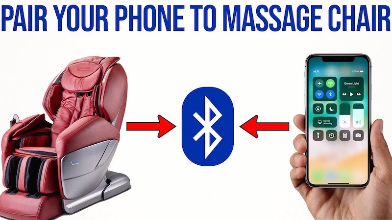 Kết nối bluetooth siêu đơn giản với ghế massage