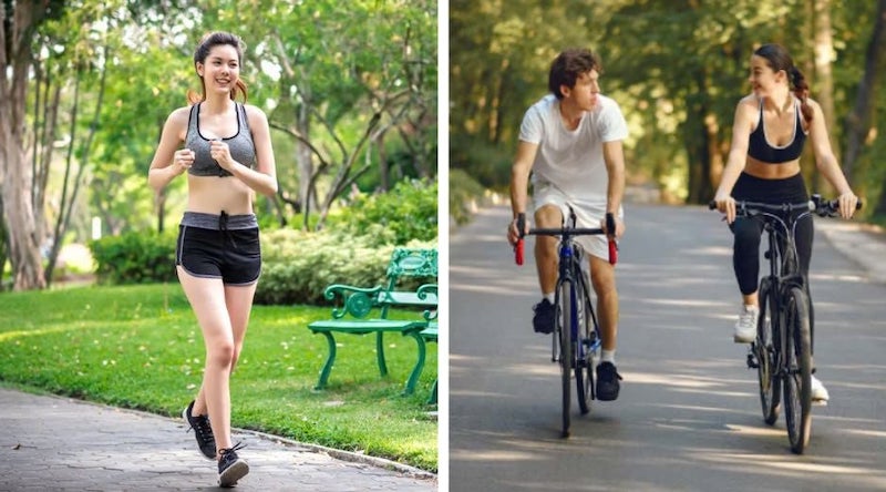 Cùng 1 thời gian chạy bộ đốt cháy nhiều calo hơn đạp xe