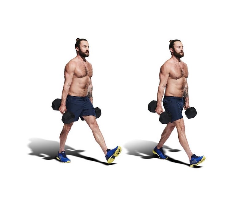 Farmers Walk là bài tập vác nặng giúp cải thiện sức mạnh cơ core