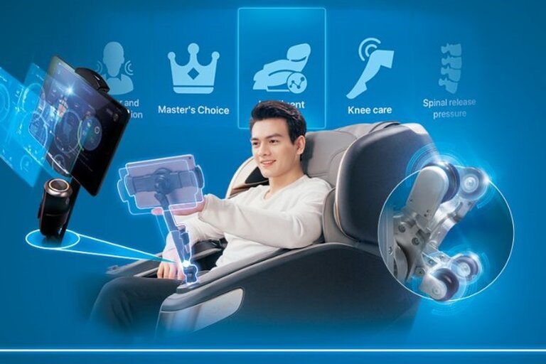 Công nghệ AI trên ghế massage giúp nâng tầm trải nghiệm của người dùng