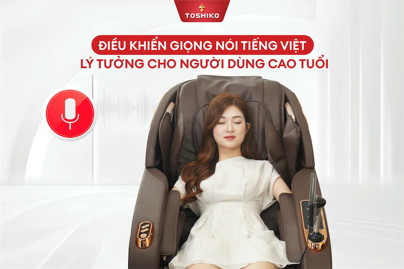 Ghế masage điều khiển bằng giọng nói