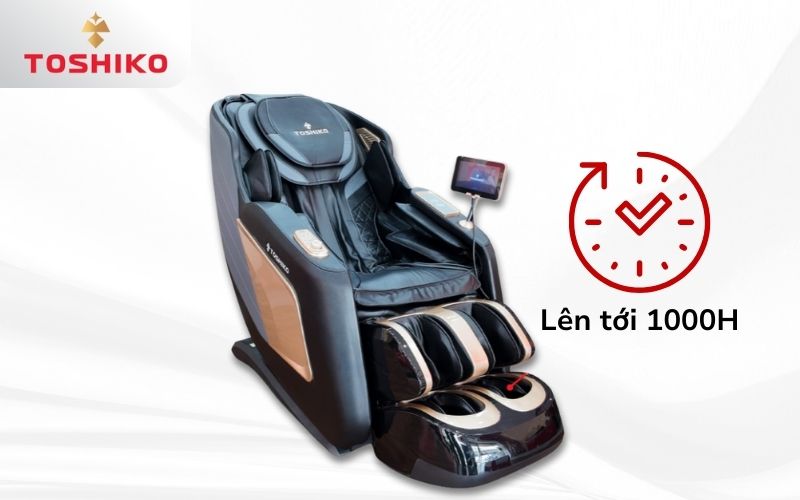 Ghế massage Toshiko “chinh phục” bài kiểm tra độ bền lên tới 1000h liên tục