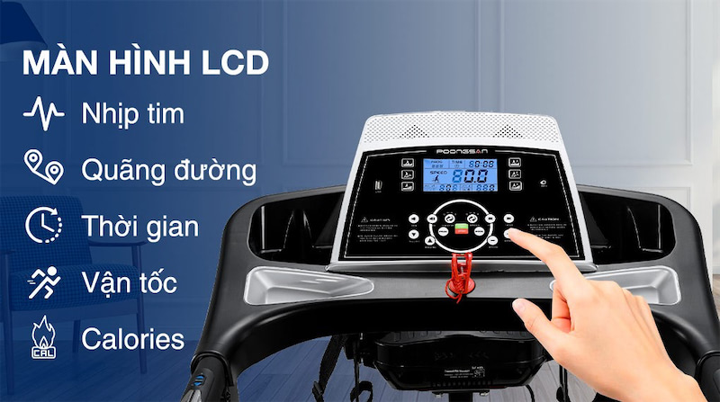 Các thông số trên máy chạy bộ và cách dùng bảng điều khiển máy chạy bộ