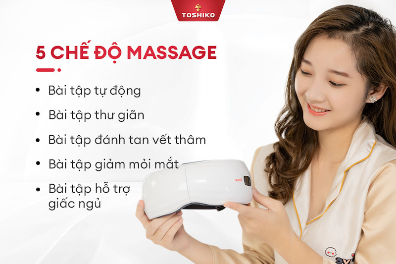 Xoa dịu nhức mỏi mắt với máy matxa mắt