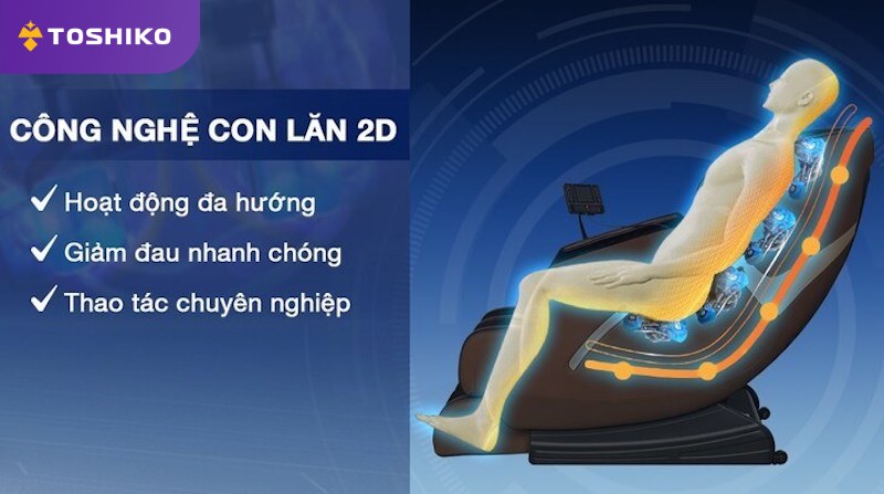 Ghế massage 2D là gì? So sánh ghế massage 2D, 3D và 4D