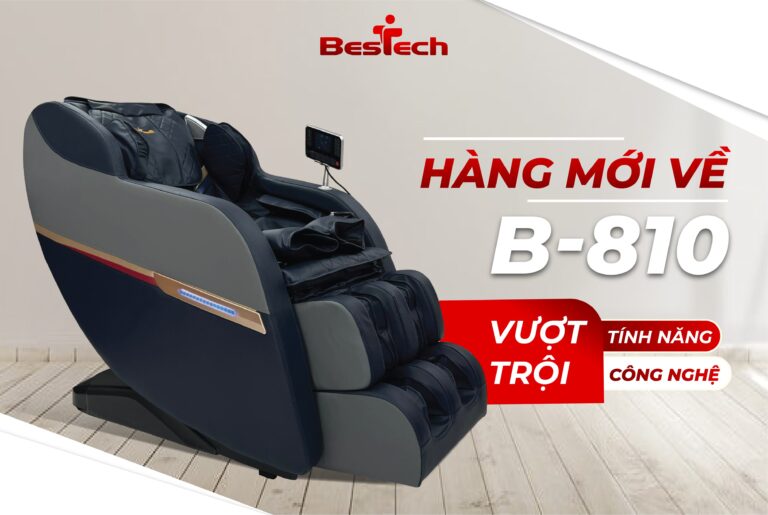 Ghế massage Đồng Tháp chính hãng Bestech có thiết kế hiện đại, tinh tế