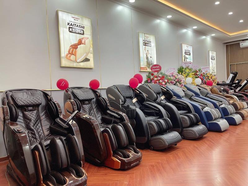 Ghế massage Kaitashi được trang bị nhiều công nghệ tiên tiến