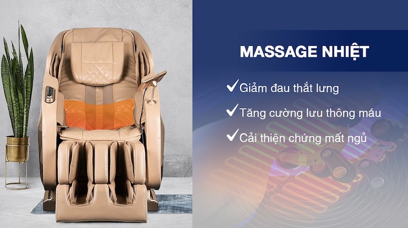 Sản phẩm có nhiều chức năng matxa thông minh