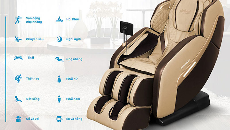 Giá ghế massage Daikionsan rất đa dạng