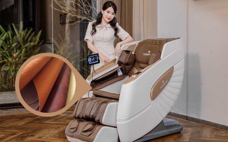 Ghế massage Điện Biên Toshiko với chất liệu da PU bền đẹp