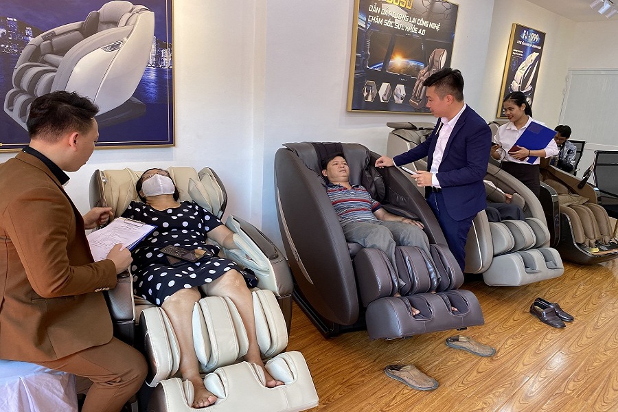Ghế matxa kinh doanh có dư địa thị trường lớn