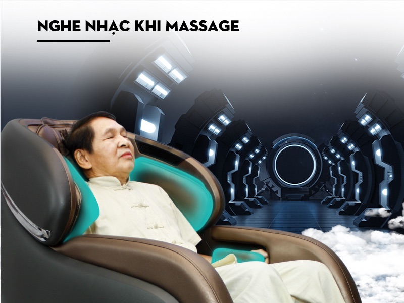 Chức năng nghe nhạc matxa được trang bị ở các dòng trung và cao cấp