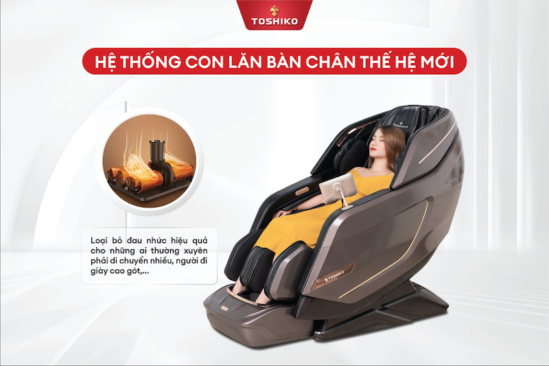 Ghế massage Toshiko T9900 đem đến những phút giây thư giãn đỉnh cao