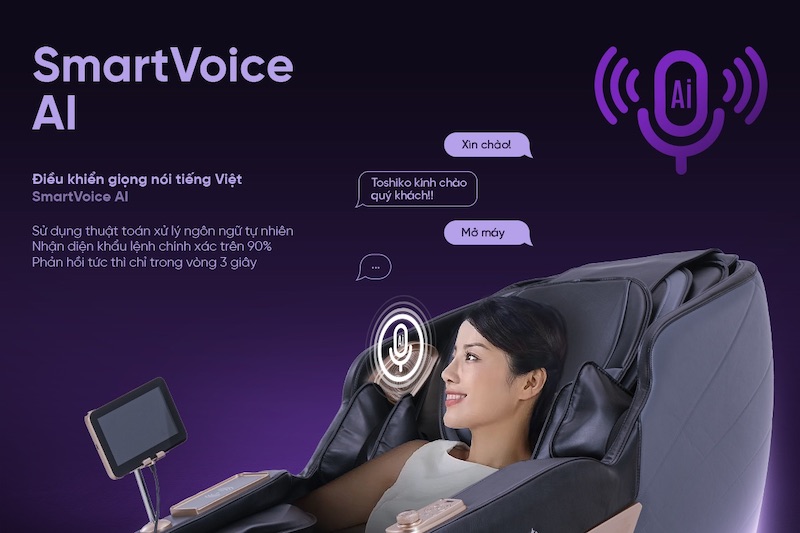 Điều khiển giọng nói ở T95 lý tưởng cho người dùng lớn tuổi