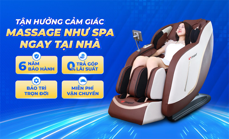 Địa chỉ bán ghế massage Bến Tre uy tín Lifesport