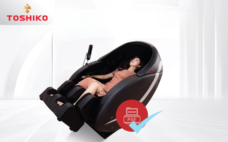Ghế massage đạt chuẩn chứng nhận PSE Nhật Bản