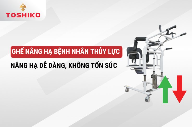 Ghế nâng hạ bệnh nhân thủy lực nâng hạ dễ dàng, không tốn sức