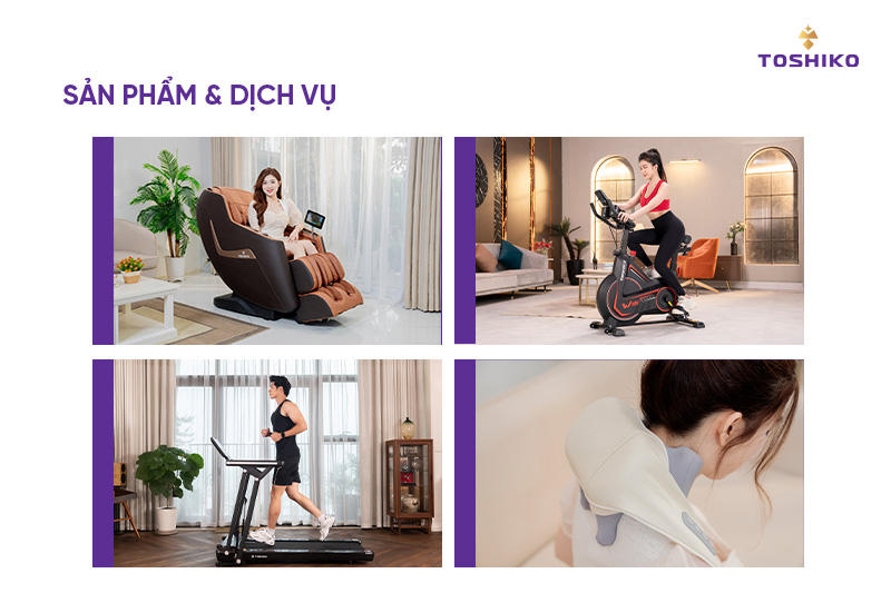 Các sản phẩm chính do Toshiko cung ứng