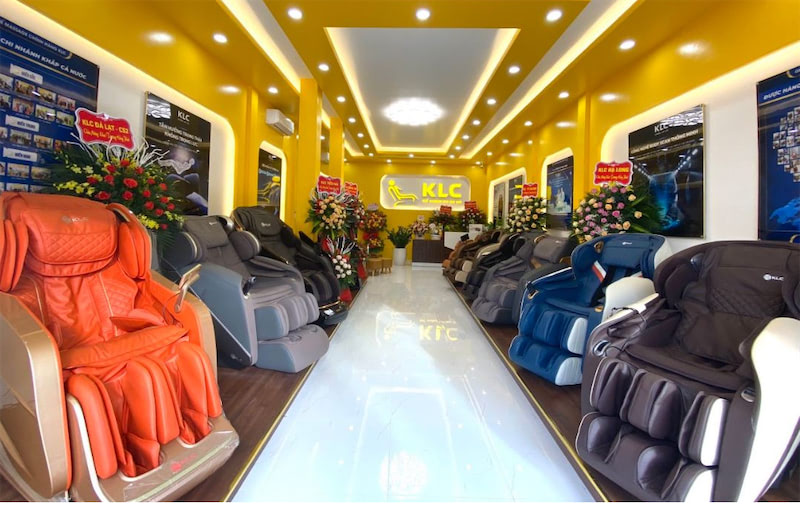 Cửa hàng ghế massage Hà Tĩnh KLC có nhiều mẫu ghế để khách hàng lựa chọn