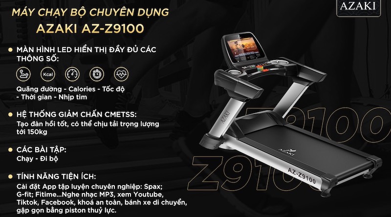 Máy chạy bộ điện Azaki