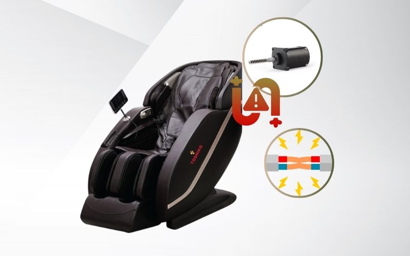 Trong quá trình sử dụng motor ghế massage có khả năng bị chập cháy
