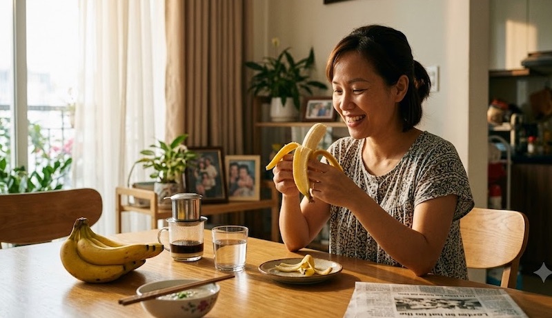 Nên ăn chuối sau bữa chính từ 1 - 2 tiếng là tốt nhất