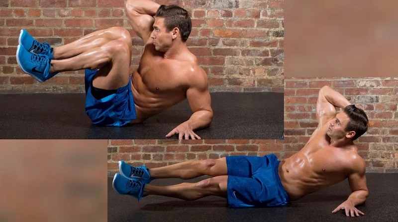 Oblique Crunch cải thiện sức mạnh các cơ vùng bụng