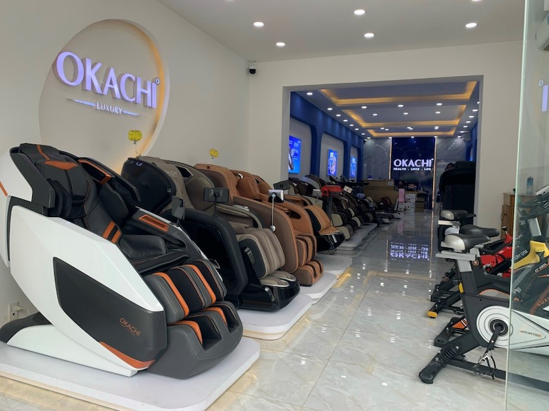 Showroom ghế massage Okachi