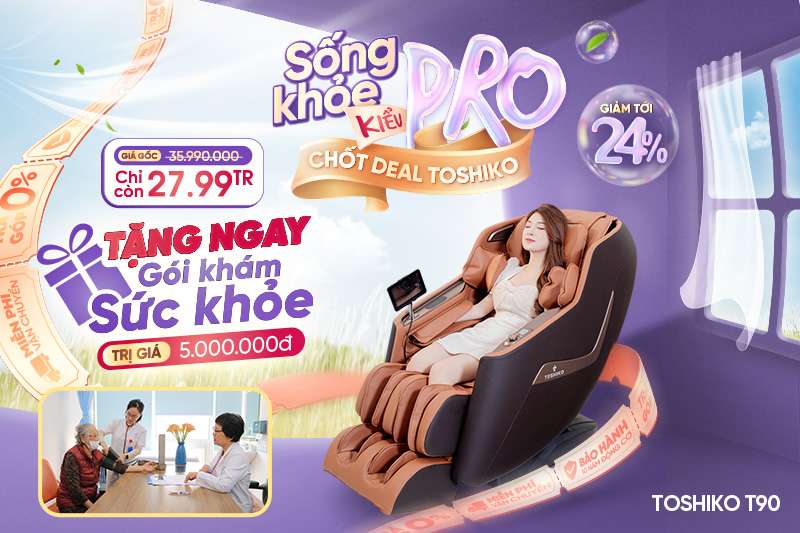Mua ghế massage nhận ngay gói khám sức khỏe tổng quát tại Vinmec