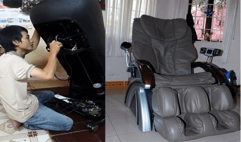 Các lỗi trên ghế matxa sẽ được Sport24h khắc phục nhanh chóng