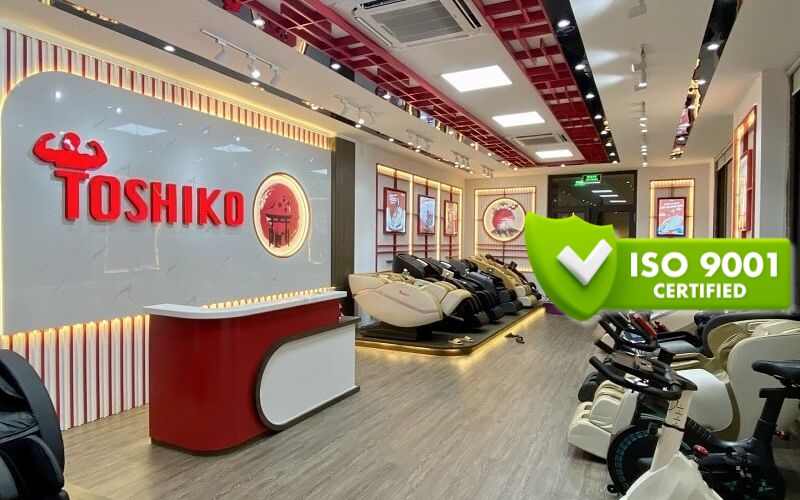 Toshiko được chứng nhận đạt chuẩn ISO 9001: 2015
