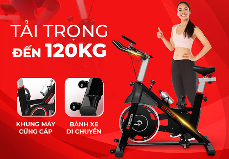 Khung xe chắc chắn với khả năng chịu tải lớn