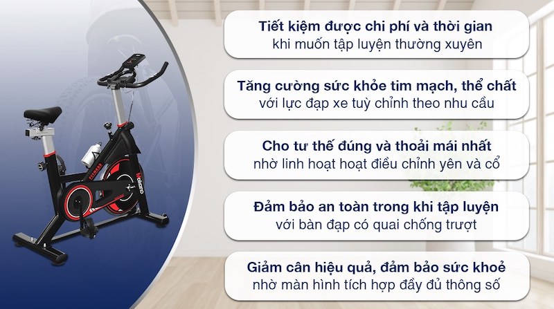 Xe đạp trong nhà Makano là thương hiệu đến từ Việt Nam sở hữu nhiều ưu điểm