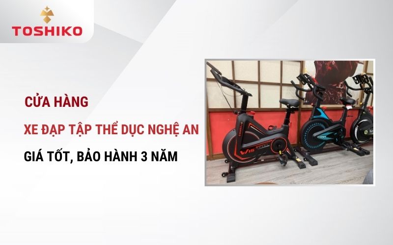 Cửa hàng xe đạp tập thể dục Nghệ An giá tốt, bảo hành 3 năm