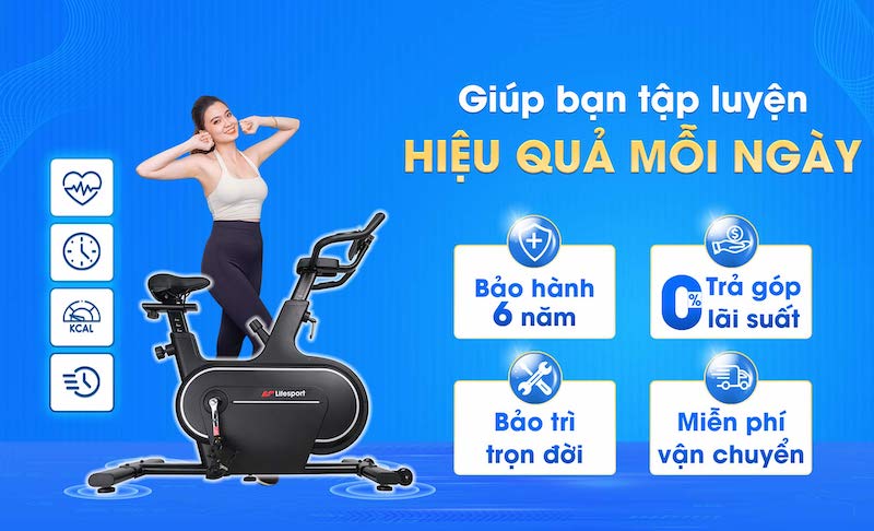 Mua xe đạp tập Lifesport để nhận nhiều ưu đãi hấp dẫn