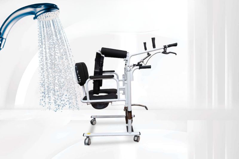 Một số mẫu xe nâng hạ giúp giảm bớt sức lực người chăm sóc khi điều chỉnh tư thế người bệnh