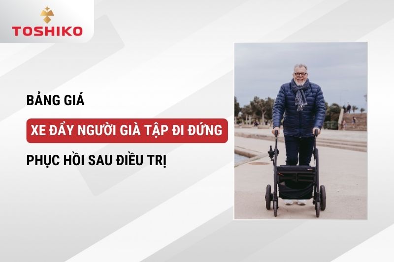 Bảng giá xe đẩy người già tập đi đứng phục hồi sau điều trị 2025