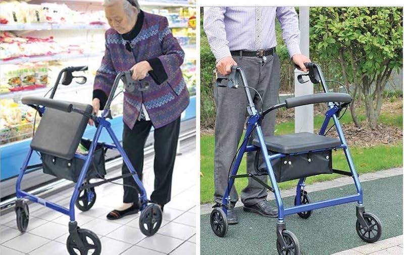 Xe đẩy kết hợp khung tập đi