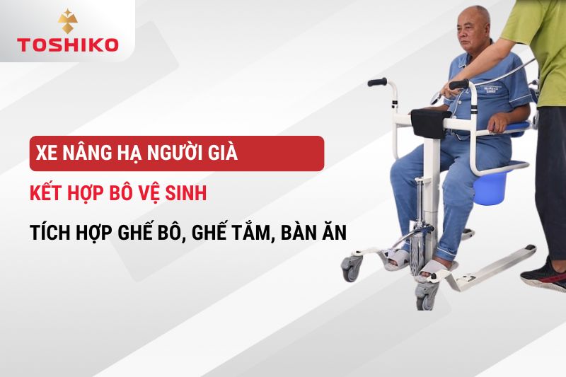 Xe nâng hạ người già kết hợp bô vệ sinh - Vì sao nên mua?